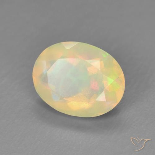 Opale Multicolore naturale da 1.25 ct, Ovale, Traslucido