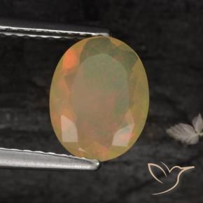 Opale Multicolore naturale da 0.86 ct, Ovale, Traslucido