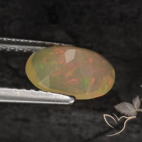 Opale Multicolore naturale da 0.86 ct, Ovale, Traslucido