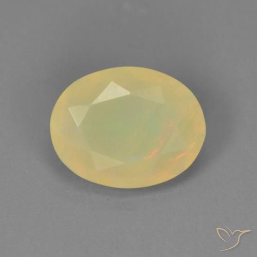 0.95ct Naturale Multicolore Opale, Ovale, Traslucido
