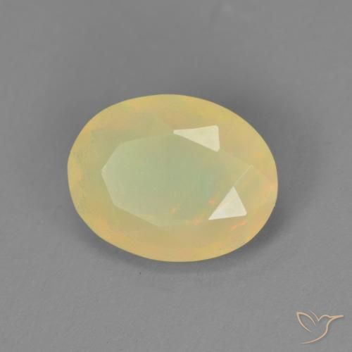 Opale Multicolore naturale da 0.95 ct, Ovale, Traslucido