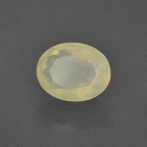 Opale naturale multicolore da 1,20 ct, taglio ovale, traslucido