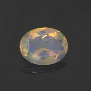 Opale naturale multicolore da 1,17 ct, trasparente, trasparente/traslucido