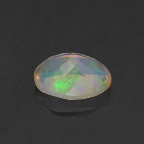 Opale naturale multicolore da 1,17 ct, trasparente, trasparente/traslucido