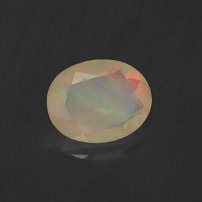 Opale naturale multicolore da 1,10 ct, trasparente, trasparente/traslucido