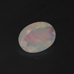 Opale naturale multicolore da 0,95 ct, trasparente, trasparente/traslucido