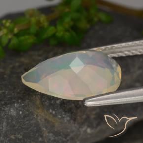 Opale Multicolore naturale da 1.56 ct, Forma a pera, Trasparente