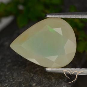 Opale Multicolore naturale da 1.69 ct, Forma a pera, Traslucido