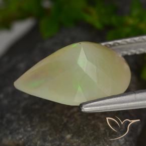 Opale Multicolore naturale da 1.69 ct, Forma a pera, Traslucido