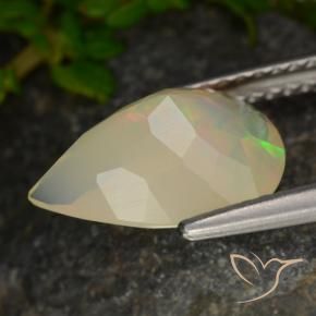 Opale Multicolore naturale da 1.91 ct, Forma a pera, Traslucido