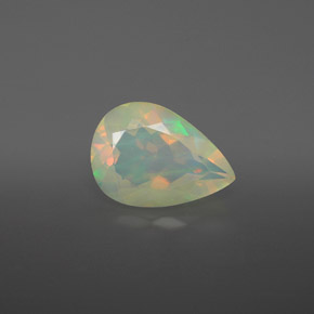 Opale naturale multicolore da 1,77 ct, trasparente, trasparente/traslucido