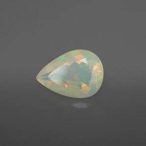 Opale naturale multicolore da 1,77 ct, trasparente, trasparente/traslucido