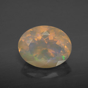 Opale naturale multicolore da 2,81 ct, trasparente, trasparente/traslucido