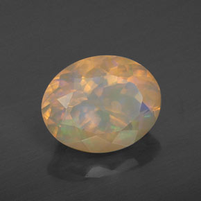 Opale naturale multicolore da 2,81 ct, trasparente, trasparente/traslucido