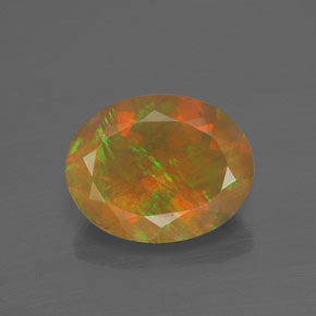 Opale naturale multicolore da 1,43 ct, trasparente, trasparente/traslucido