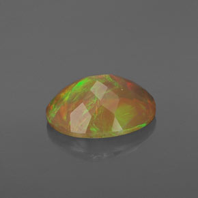 Opale naturale multicolore da 1,43 ct, trasparente, trasparente/traslucido