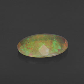 Opale naturale multicolore da 1,17 ct, trasparente, trasparente/traslucido
