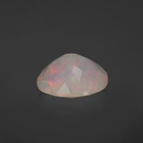 Opale naturale multicolore da 1,83 ct, taglio ovale, trasparente