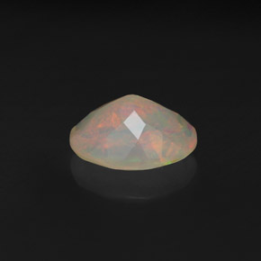 Opale naturale multicolore da 1,54 ct, taglio ovale, trasparente