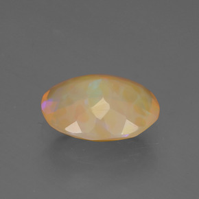 Opale naturale multicolore da 1,29 ct, taglio ovale, traslucido