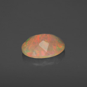Opale naturale multicolore da 1,55 ct, trasparente, trasparente/traslucido