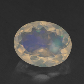Opale naturale multicolore da 2,03 ct, trasparente, trasparente/traslucido