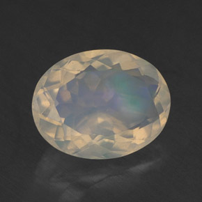 Opale naturale multicolore da 2,03 ct, trasparente, trasparente/traslucido