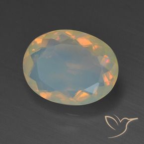 Opale Multicolore naturale da 1.56 ct, Ovale, Trasparente