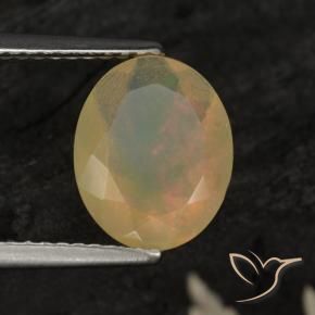 Opale Multicolore naturale da 1.32 ct, Ovale, Traslucido