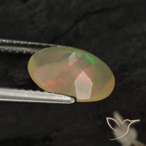 Opale Multicolore naturale da 1.32 ct, Ovale, Traslucido