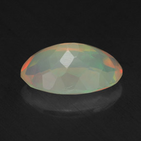 Opale naturale multicolore da 1,72 ct, taglio ovale, trasparente