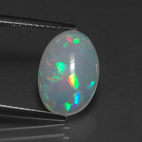 Opale naturale multicolore da 2,12 ct, trasparente, trasparente/traslucido