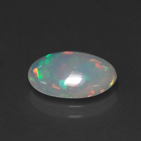 Opale naturale multicolore da 2,12 ct, trasparente, trasparente/traslucido
