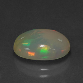 Opale naturale multicolore da 2,25 ct, trasparente, trasparente/traslucido
