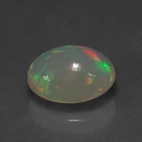 Opale naturale multicolore da 2,33 ct, trasparente, trasparente/traslucido
