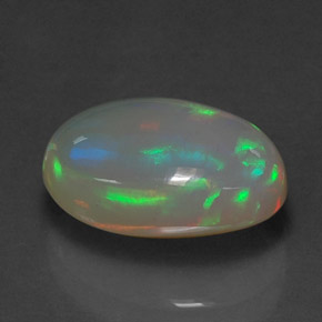 Opale naturale multicolore da 3,77 ct, trasparente, trasparente/traslucido