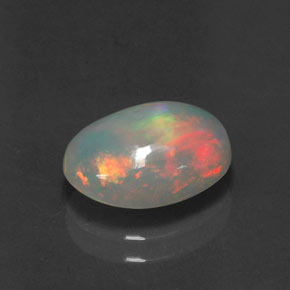 Opale naturale multicolore da 2,01 ct, trasparente, trasparente/traslucido
