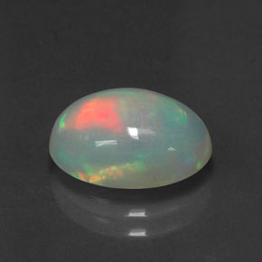 Opale naturale multicolore da 2,06 ct, trasparente, trasparente/traslucido