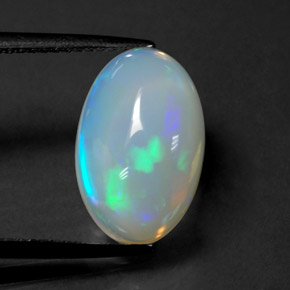Opale naturale multicolore da 3,63 ct, trasparente, trasparente/traslucido