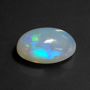 Opale naturale multicolore da 3,63 ct, trasparente, trasparente/traslucido