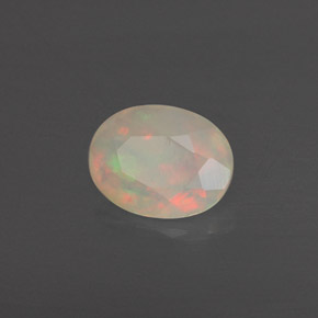 Opale naturale multicolore da 0,63 ct, trasparente, trasparente/traslucido