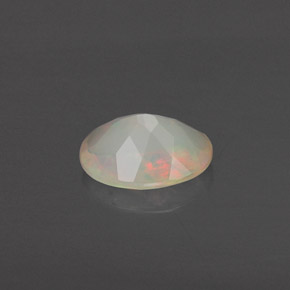 Opale naturale multicolore da 0,63 ct, trasparente, trasparente/traslucido
