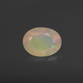 Opale naturale multicolore da 0,63 ct, trasparente, trasparente/traslucido