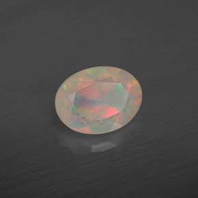 Opale naturale multicolore da 0,83 ct, trasparente, trasparente/traslucido