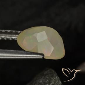 Opale Multicolore naturale da 0.97 ct, Ovale, Trasparente/Traslucido