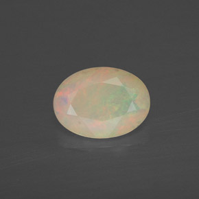 Opale naturale multicolore da 0,64 ct, trasparente, trasparente/traslucido