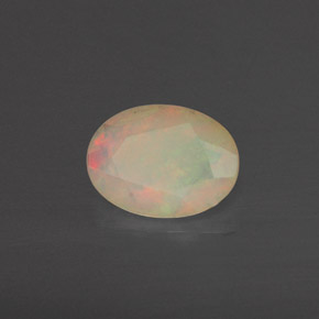 Opale naturale multicolore da 0,64 ct, trasparente, trasparente/traslucido