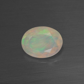Opale naturale multicolore da 0,65 ct, trasparente, trasparente/traslucido