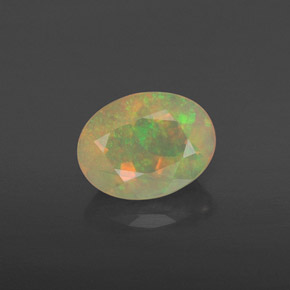 Opale naturale multicolore da 0,84 ct, trasparente, trasparente/traslucido