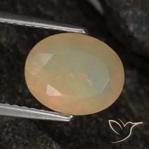 Opale Multicolore naturale da 1.45 ct, Ovale, Traslucido